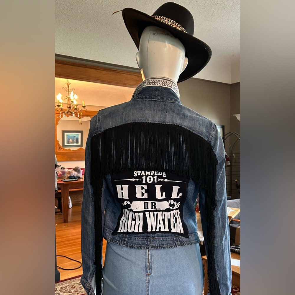 #143 Handcrafted stampede jacket